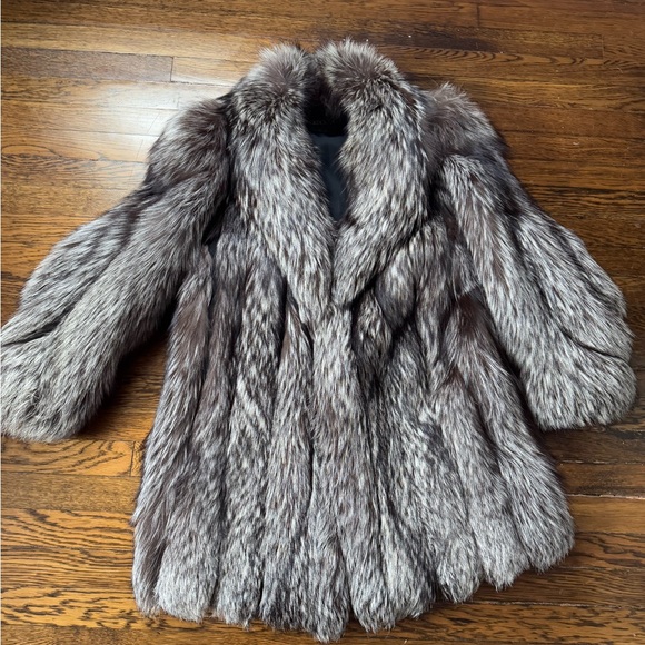 Frederick Gelb black silver fox fur coat - Picture 11 of 15